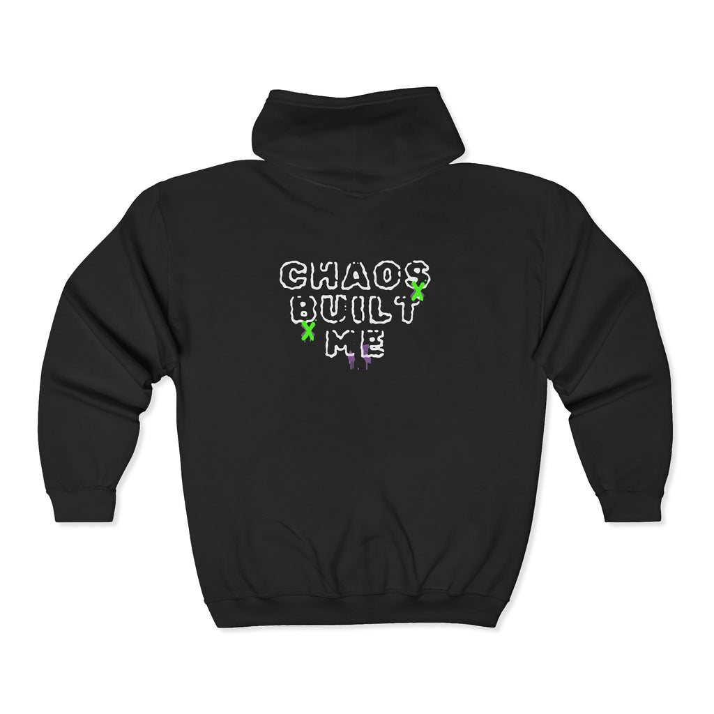 Chaos Built Me Zip Hoodie | Mental Health Awareness