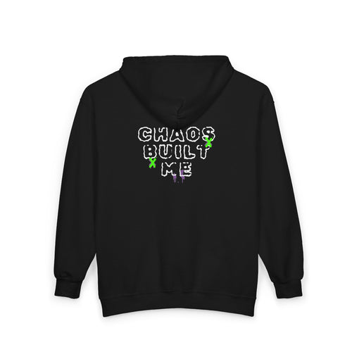 Chaos Built Me Zip Hoodie | Mental Health Awareness